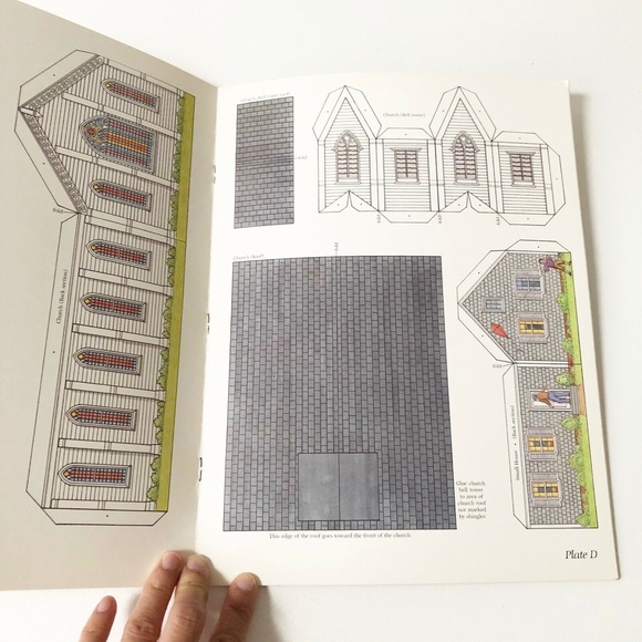 VTG 1987 AG Smith Easy to Make Playtime Village Paper Model Kit Book NEW - Picture 3 of 7